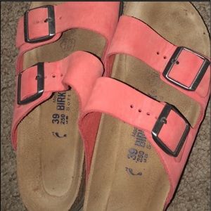 Pre loved Birkenstock narrow 9 coral